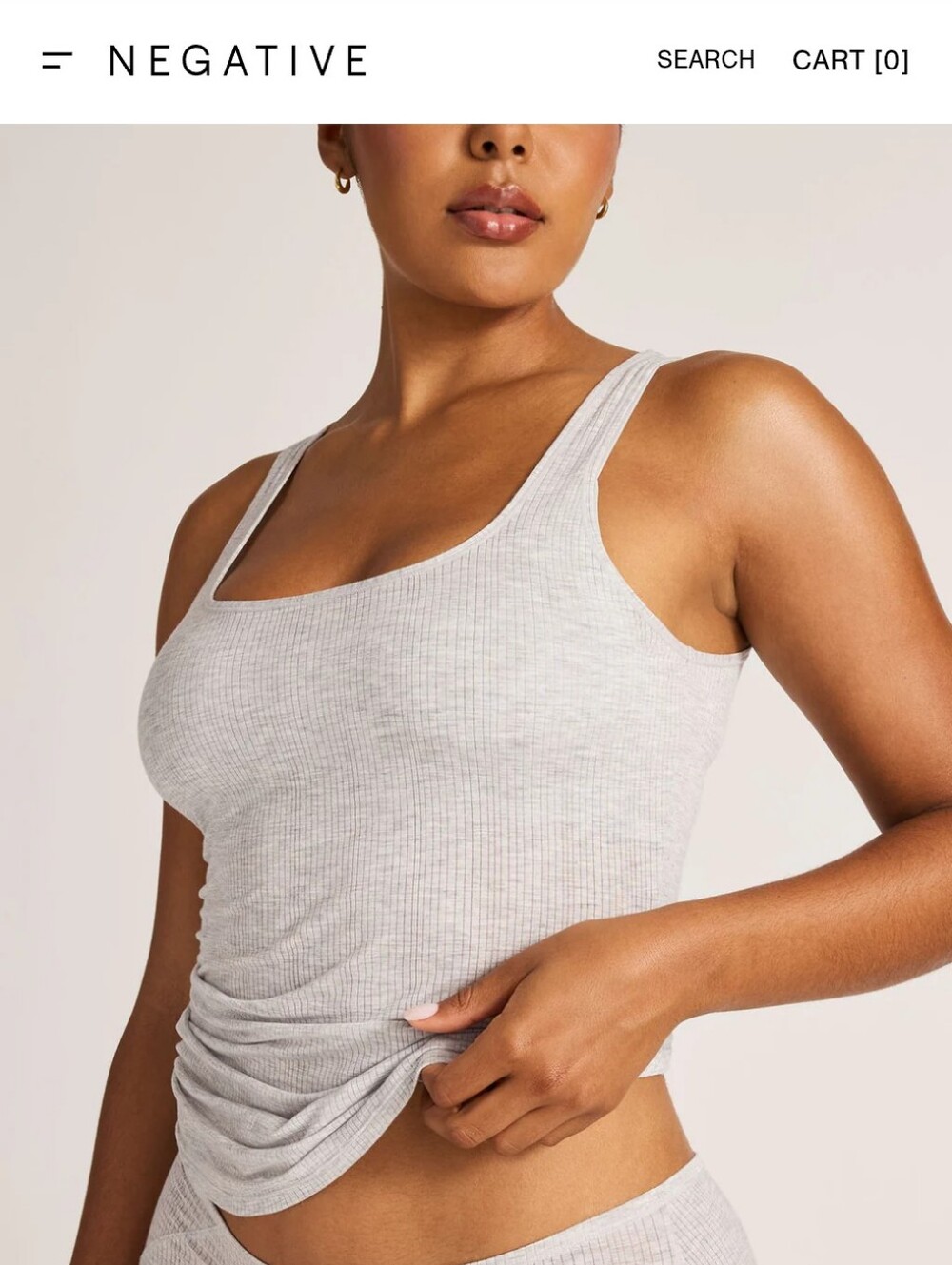 Negative Whipped A-top Sz 2